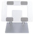 Laptop Stand Collapsible Aluminium Alloy Computer Riser Stand Silver Notebook Support Cooling Holder for Laptop Within 18in