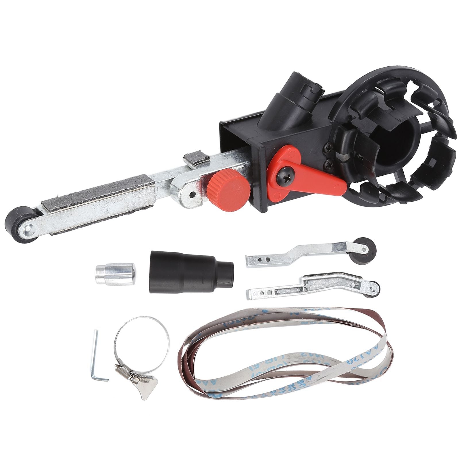 Belt Grinder Metal Furniture Grinding Polishing Machinne Household Small Belt Sander with Belt 1/2x18 Inch