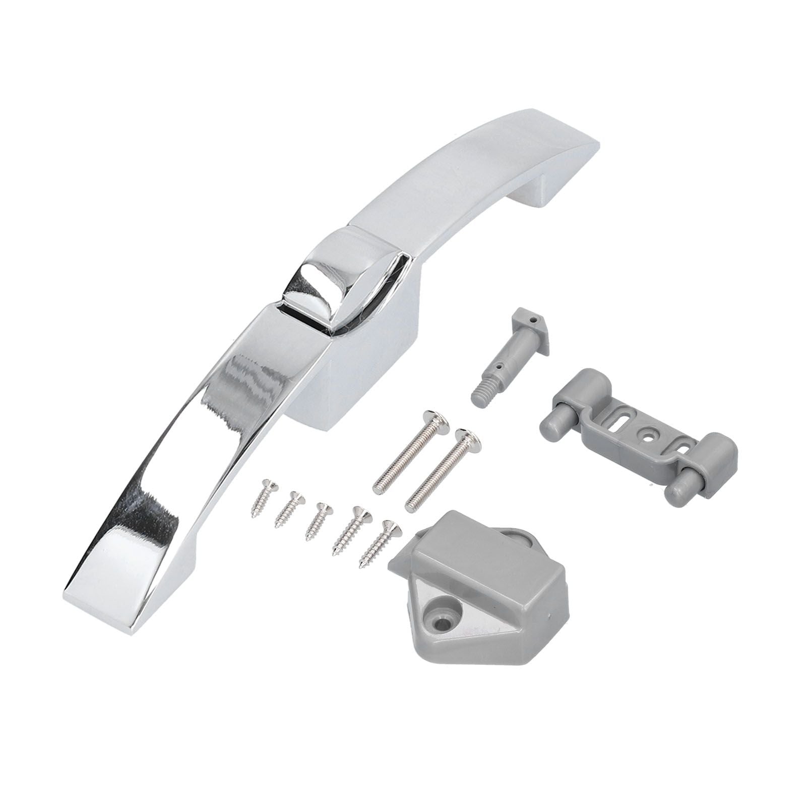 Knob Latch Lock with Handle RV Cruise Ship Wall Cabinet Lock Zinc Alloy Button Handle Lock
