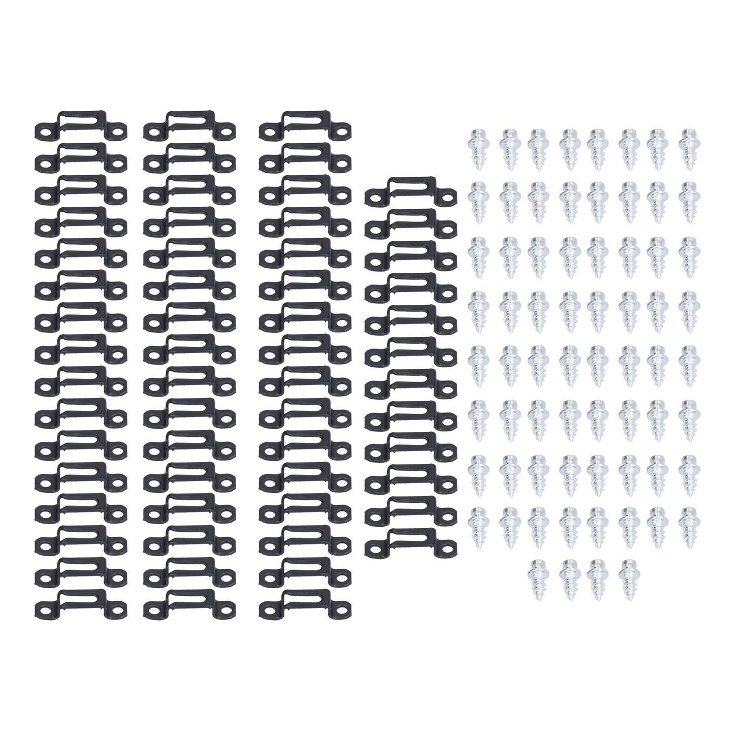 60 Set 2in 1 Furniture Concealed Connector Slide Buckle Fastener for Cabinet Wardrobe Combination AccessoriesHalf Pass