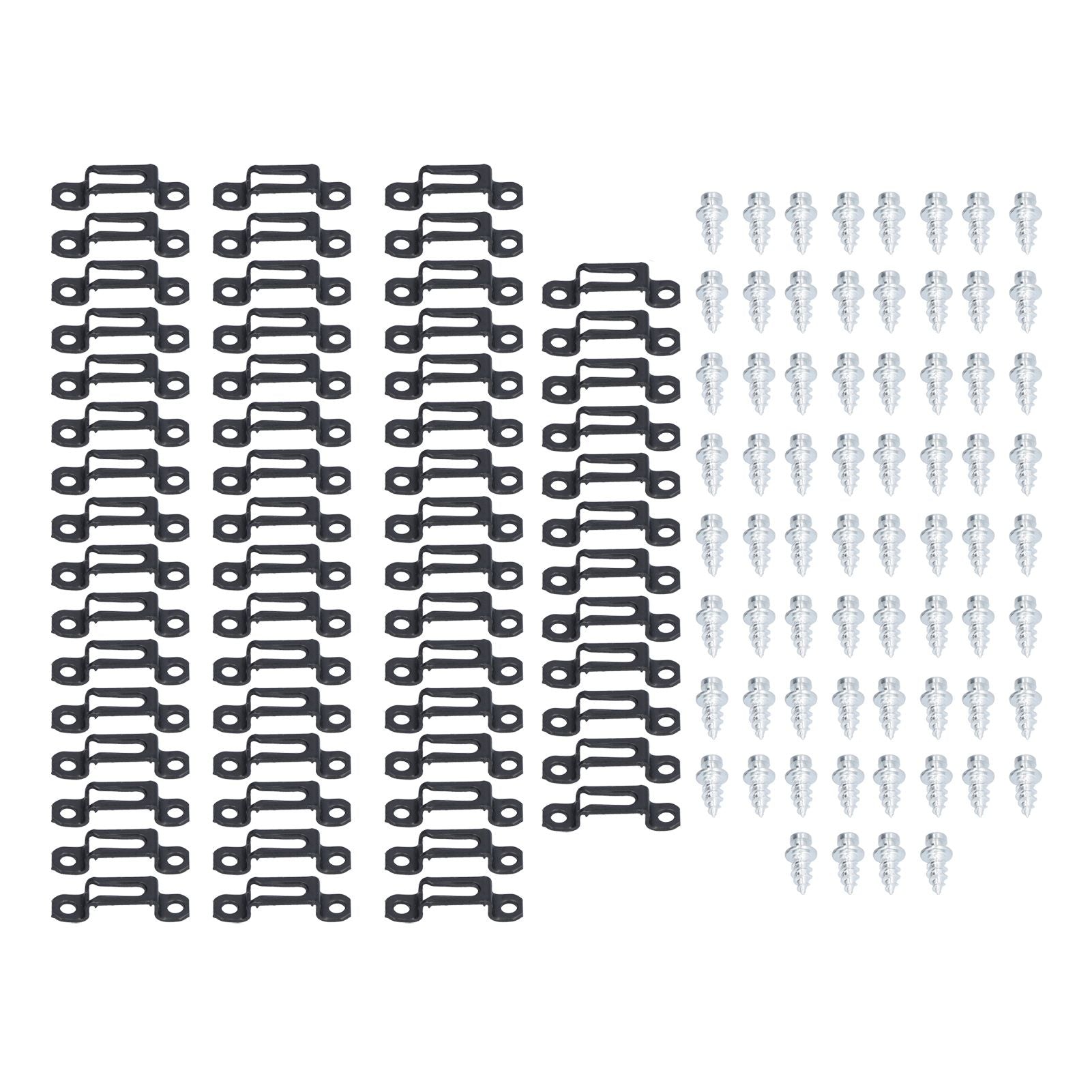 60 Set 2in 1 Furniture Concealed Connector Slide Buckle Fastener for Cabinet Wardrobe Combination AccessoriesHalf Pass