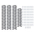 60 Set 2in 1 Furniture Concealed Connector Slide Buckle Fastener for Cabinet Wardrobe Combination AccessoriesHalf Pass