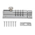 Combination Locking Bolt Safe Password Durable Rust Resistant Coating 4 Digit Lock Bolt for Pool Gate Fence FarmSilver