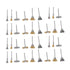 36PCs set Wire Polishing Wheel Pen Flat Bowl Shaped Steel Wire Wheel Brush Kit Accessories