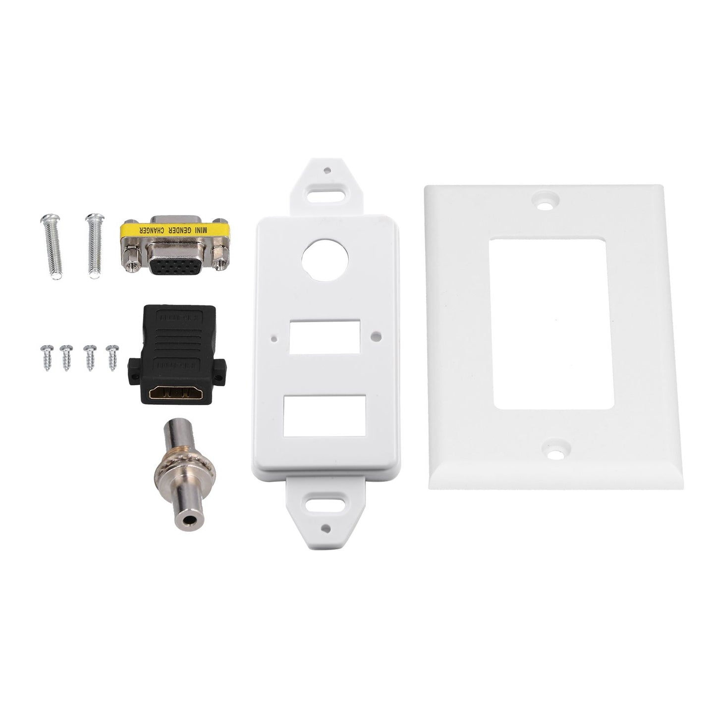 Audio Video Wall Socket 3.5mm F Connector Multimedia Port Wear Resistant Composite Video Panel