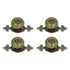 4 Sets Furniture Handle Zinc Alloy Cabinet Door Drawer Handle Exquisite Furniture AccessoriesGreen