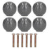 Cabinet Knobs No Fading Beautiful Exquisite DIY Zinc Alloy Modern Simple Drawer KnobsGrey