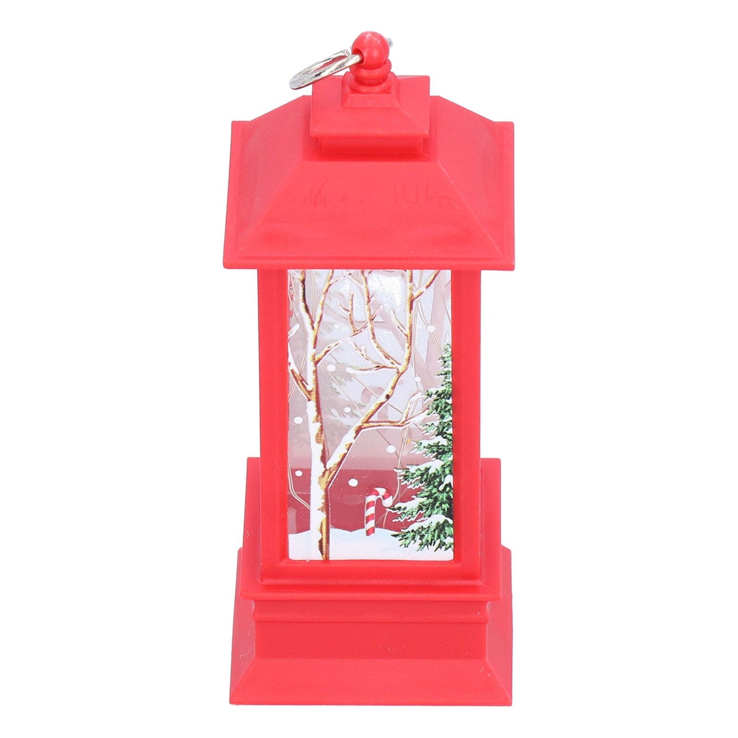 Christmas Glowing Decorative Light Portable LED Small Hanging Lamp Santa Claus Ornaments for Party Party Children GiftsRed