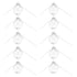 10Pcs/Set Decorative Hanging Ball Reusable Fillable Transparent Christmas Ball for Holiday Party6cm