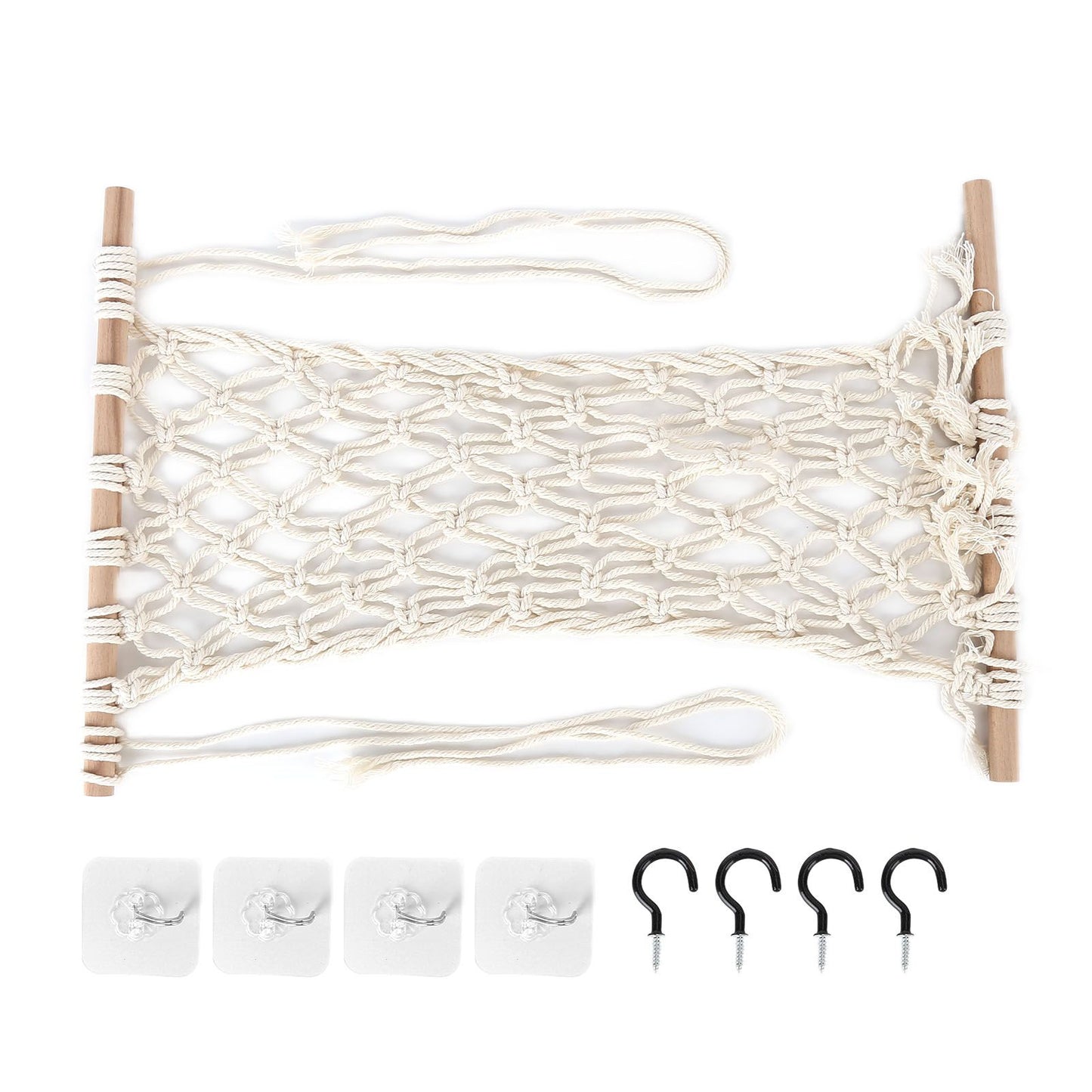 Simple Hanging Fruit Basket Fruit Hammock Holder Net Cotton Rope Hanger for Kitchen Home Decor