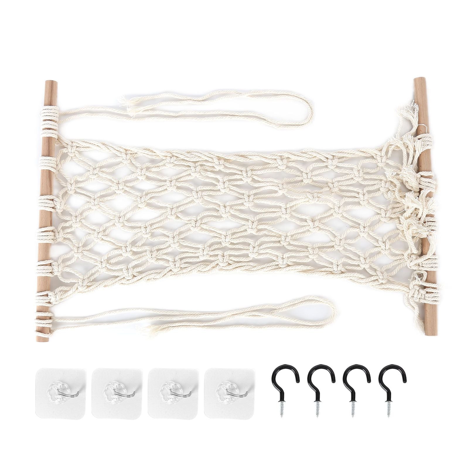 Simple Hanging Fruit Basket Fruit Hammock Holder Net Cotton Rope Hanger for Kitchen Home Decor