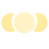 Acrylic Mirror Wall Sticker Sun Half Moon Shape Decorative Background Decal for Home UseGold