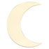 Moon Shape Mirror Wall Sticker Acrylic Decorative Background Decal for Home Office CorridorGold