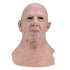 Realistic Bald Head Man Mask Latex Human Face Mask Funny Scary Halloween Costume Cosplay Props