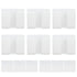 6Pcs Wall Mount Phone Holder Universal Adhesive Mobile Phone Charging Stand for Home Bedroom BathroomWhite