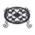 Flower Pot Stand Black Elegant Light Weight Stable Wrought Iron Plant Riser for Living Room Balcony Office