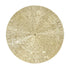 Round Wall Art Decor Elegant Style Iron Material 24.5cm/9.6in Delicate Texture Appearance Golden Irregular Circle