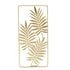 Metal Leaf Wall Decor Golden Nordic Style Elegant Ambience Sturdy Durable Wear Resistant Metal Wall Decor