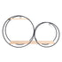 Round Shelf Firmly Welded Dual Use Strong Load Bearing Capacity Circle Metal Wood Wall Shelves for Bedroom Tea House