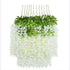 12Pcs Wisteria Vines Delicate Texture Natural Colors Durable Elegant Style Flower Vines