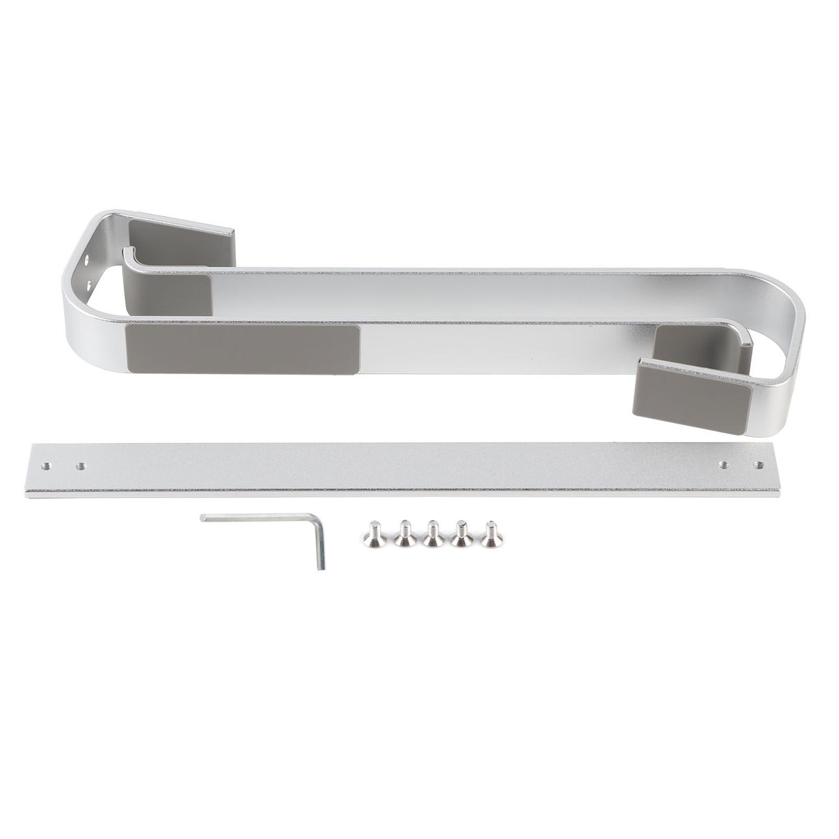 Universal Laptop Stand Heat Dissipation Aluminum Alloy Ergonomic Design Computer Riser Shelf Silver