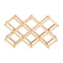 Foldable Wine Cabinet Pine Durable Elegant Simple Wine Rack Cabinet for Home Hotel OfficeWood Color 10 Bottles