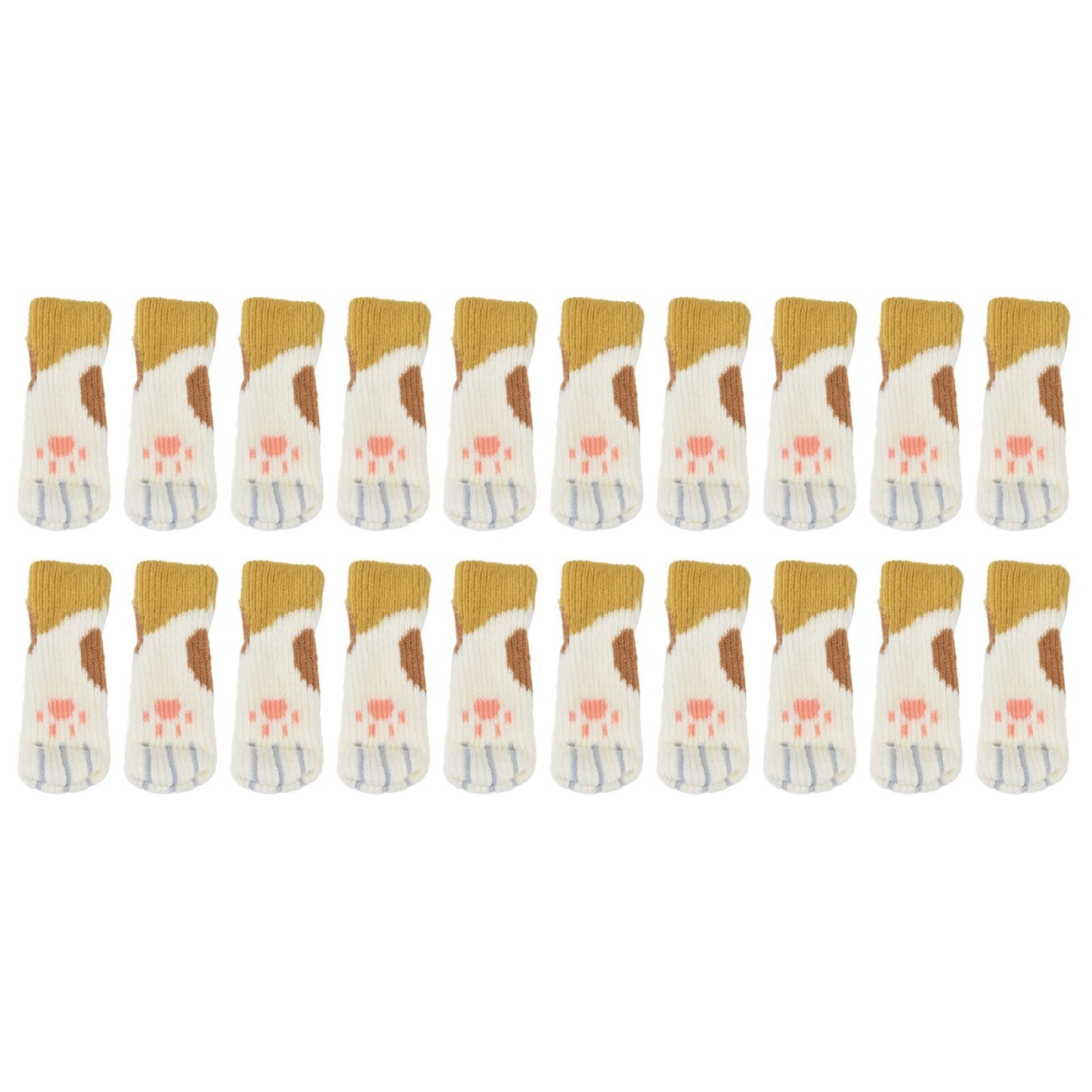 20pcs Furniture Leg Covers High Elastic Knitted Chair Leg Floor Protectors for Moving Easily and Reduce Noise
