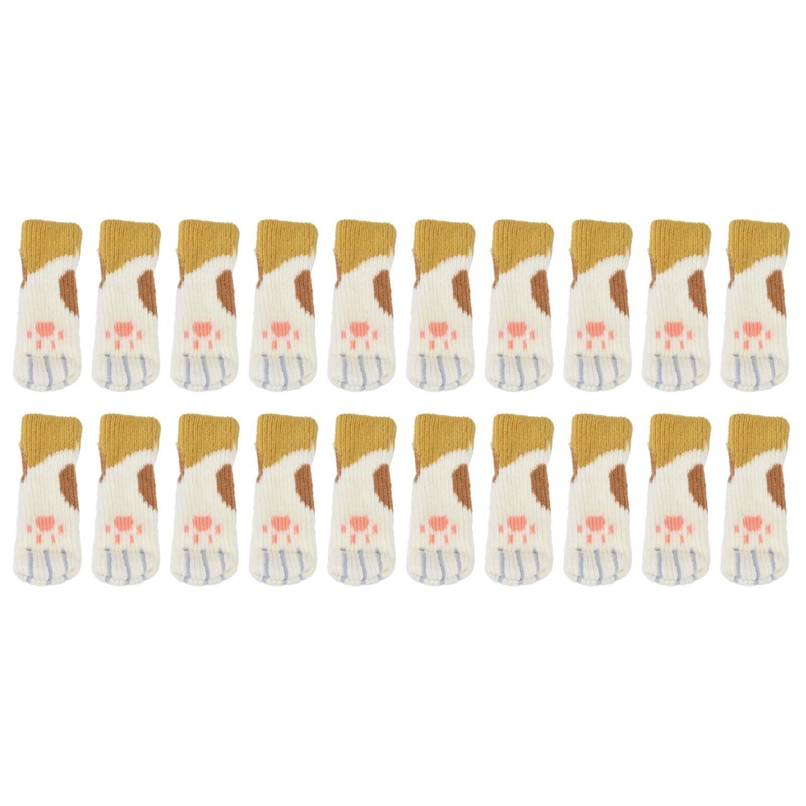 20pcs Furniture Leg Covers High Elastic Knitted Chair Leg Floor Protectors for Moving Easily and Reduce Noise