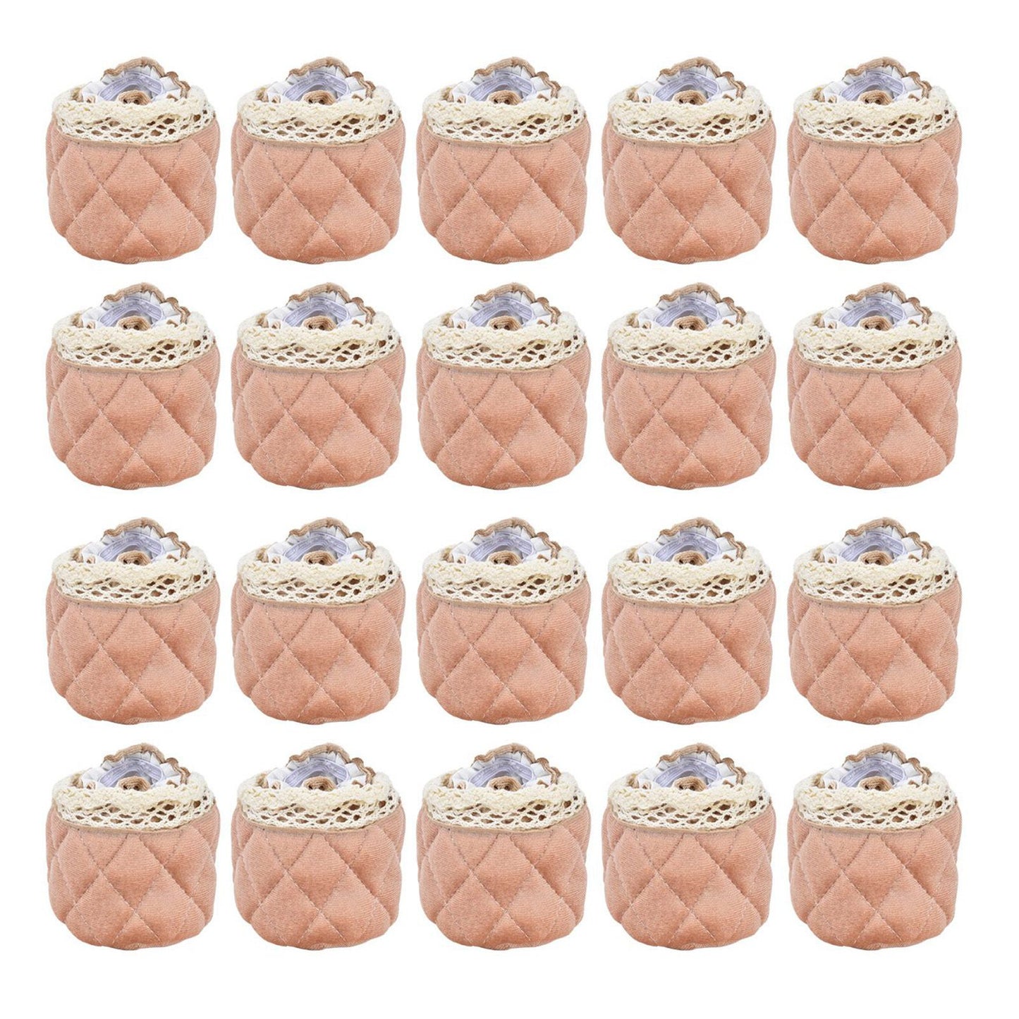 20Pcs Furniture Leg Covers Covers Flannel Lace Thickened Chair Legs Floor Protectors Wear Resistant