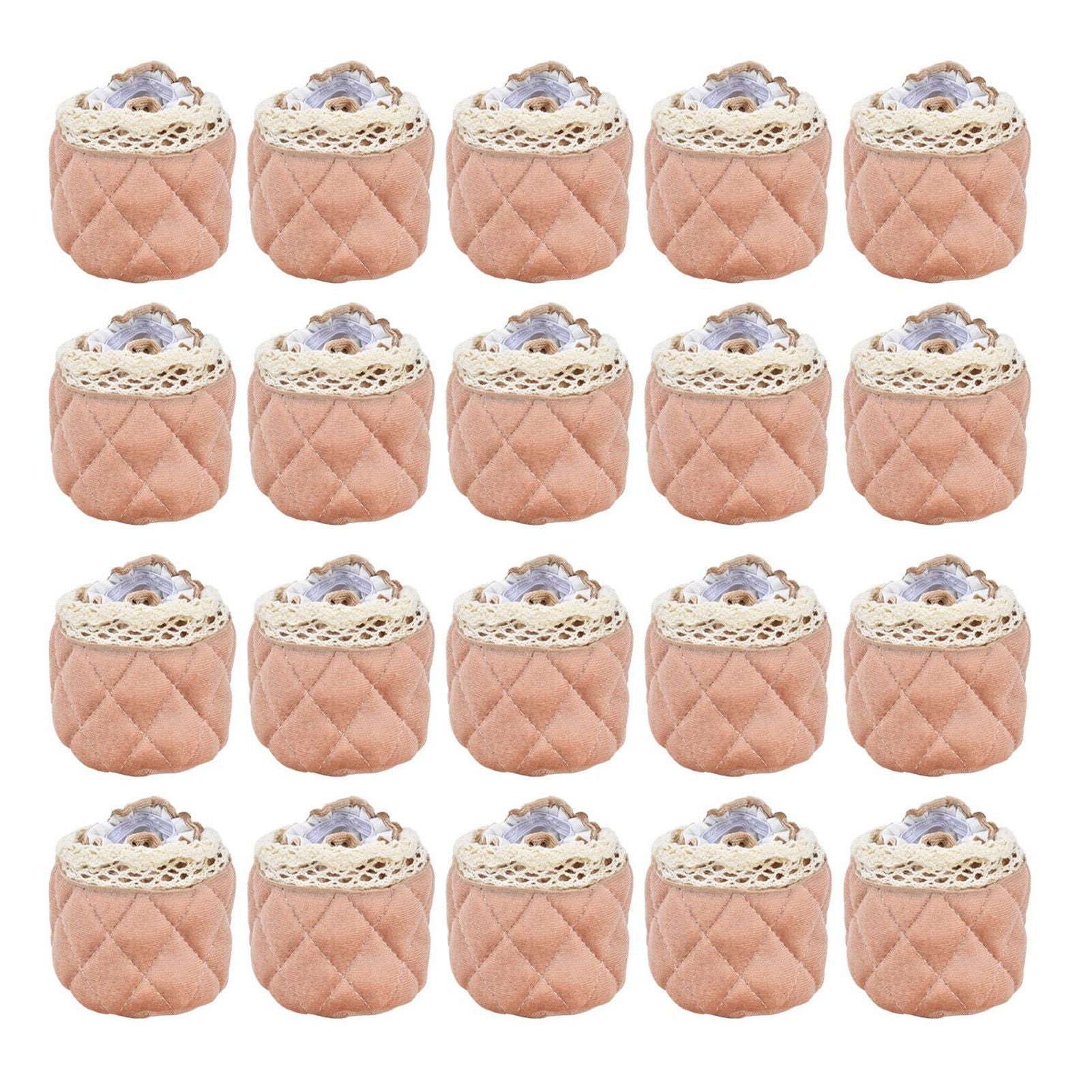 20Pcs Furniture Leg Covers Covers Flannel Lace Thickened Chair Legs Floor Protectors Wear Resistant