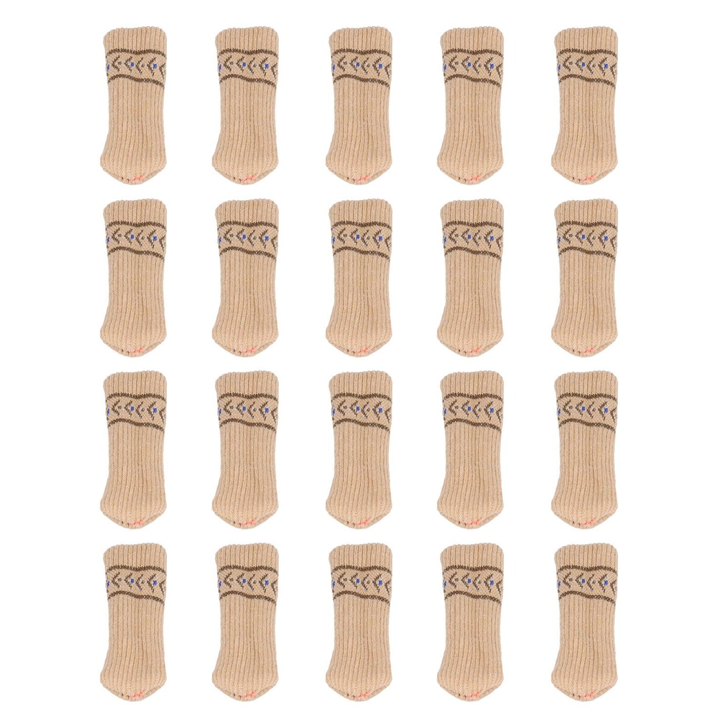 20PCS Chair Leg Covers Acrylic Silicone Double Layer Elastic Furniture Legs Floor Protectors