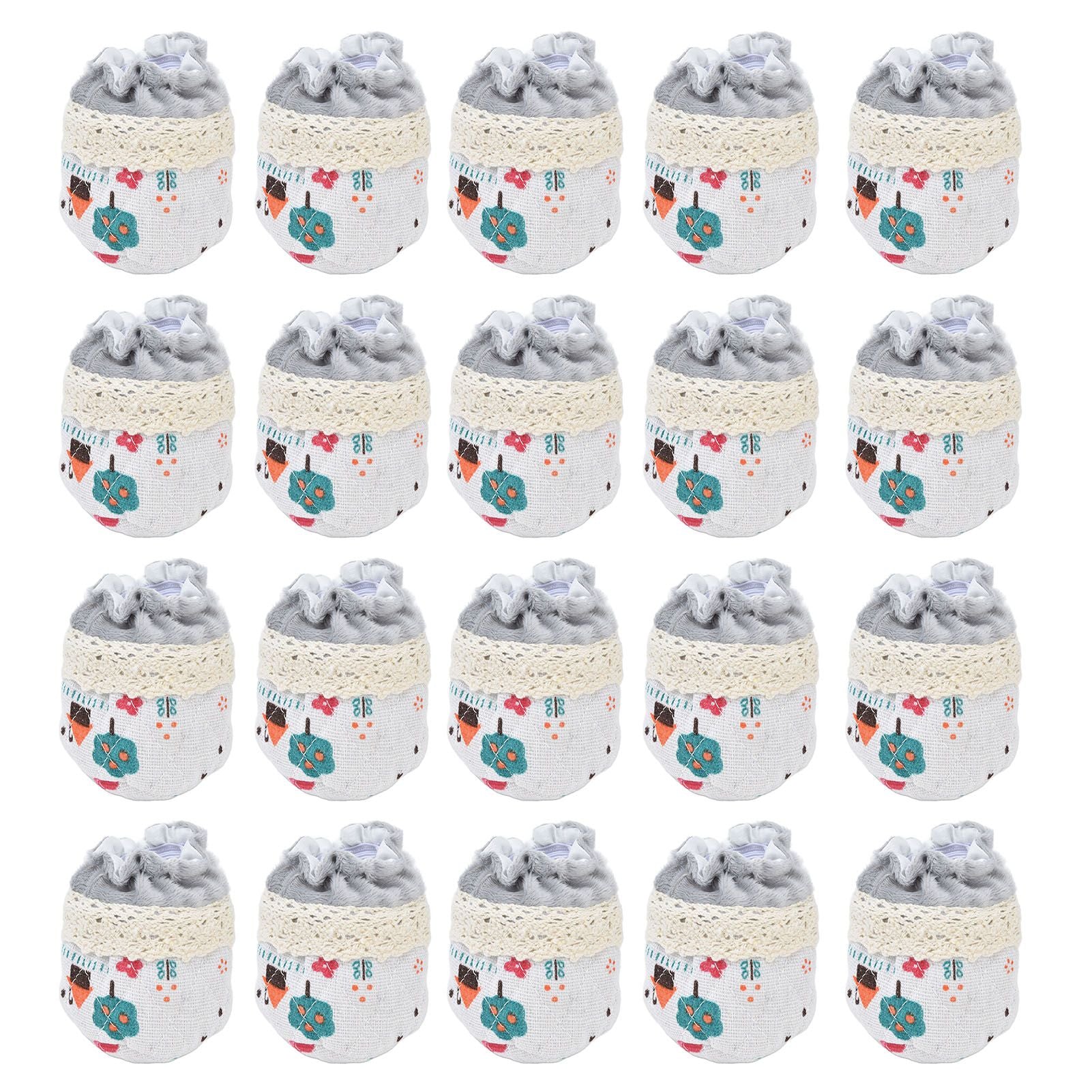20pcs Chair Cover Flannel Material Double Thickness Elastic Reducing Noise 8cm/3.1in Foot Protectors for Home