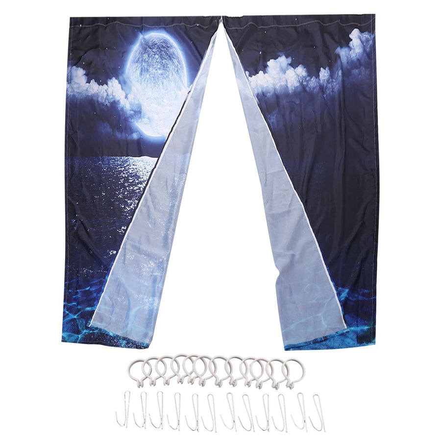 Blackout Curtains Blocking Drapes Window Curtain Panels Vintage Decorative Curtains for Bedroom Living Room Study Hotel