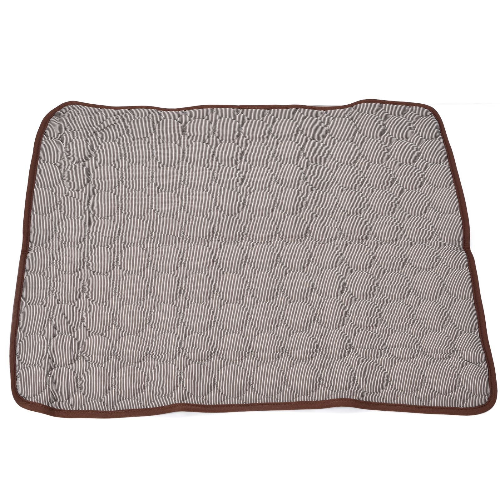 Pet Cooling Mat Breathable Soft Summer Dog Cat Sleeping Pad for Kennel Sofa Bed FloorBrown M