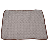 Pet Cooling Mat Breathable Soft Summer Dog Cat Sleeping Pad for Kennel Sofa Bed FloorBrown XL