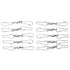 10pcs Hanging Hook Stainless Steel 360° Rotating Hook for Bird Feeder Wind Chimes7cm