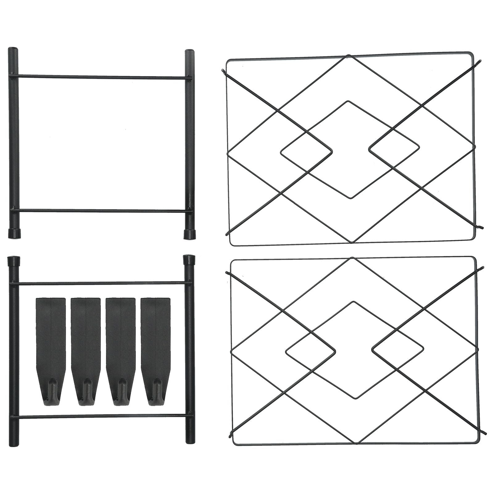 Multi Layer Pot Rack Free Standing Pan Organizer Holder Shelf Electric Cooker Cookware Rack for Kitchen2 Layer