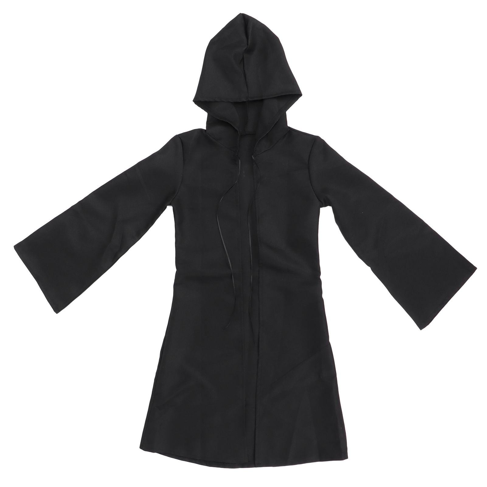 Halloween Hooded Black Cape Unisex Long Cloak Cosplay Dress Clothing Costume Party for AdultL