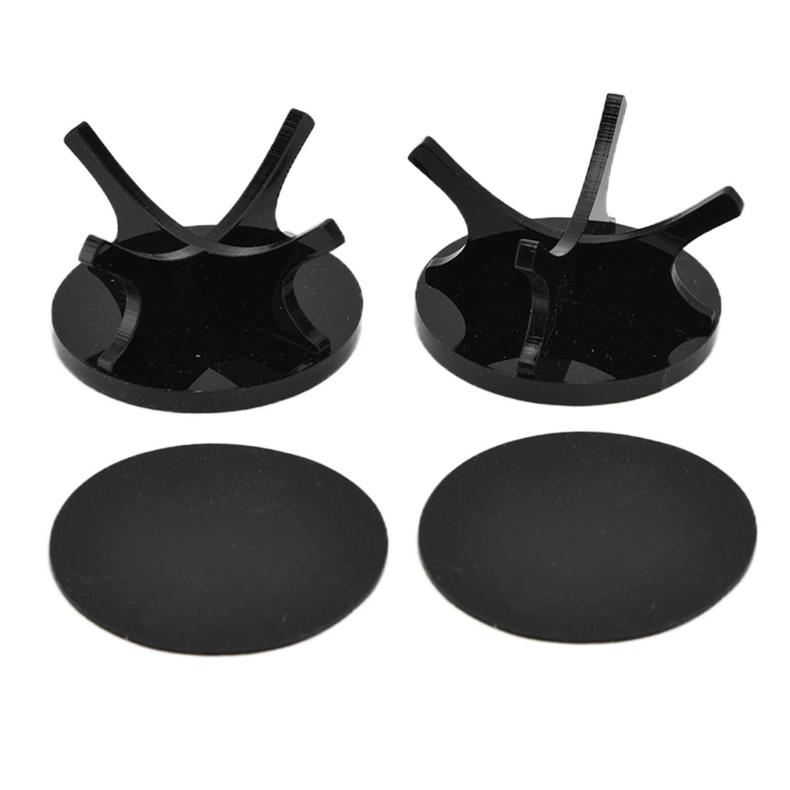 2Pcs Golf Ball Rack High Stability Strong Firmness Simple Baseball Display StandBlack 2 Pieces
