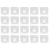 20Pcs Seamless Towel Rod Hook Curtain Rod Hook Fixing Clip for Home Party Gardening