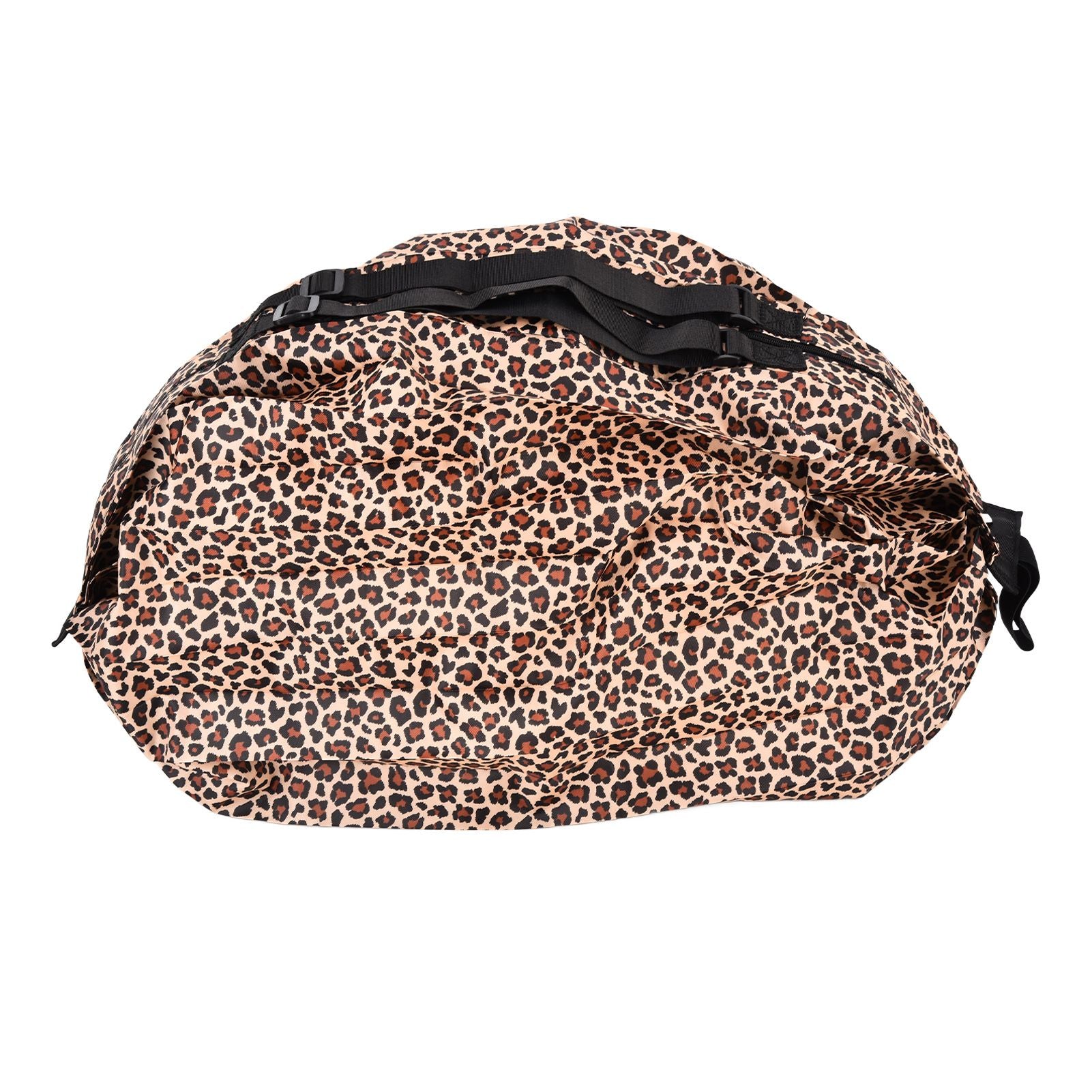 Stylish Reusable Shopping Bag Oxford Cloth Portable Foldable High Capacity Shoulder Bag Waterproof ToteLeopard Print