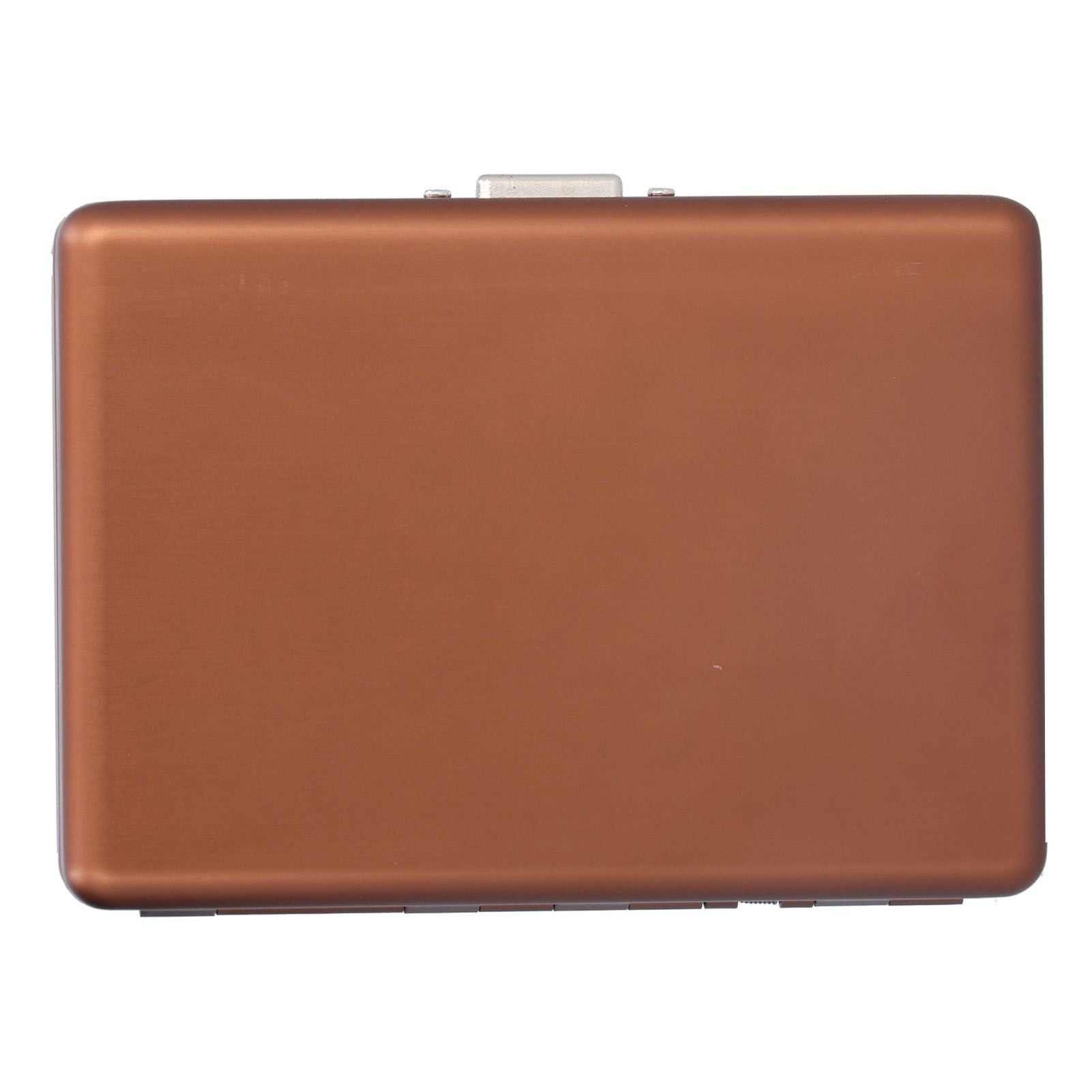 Fashionable Cigarette Case Brushed Aluminum Alloy Business Card Storage Box for Briefcase(Card Coffee Cigarette Box )