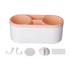 Hair Dryer Holder Wall Mounted Innovative Multifunctional Hair Tool Organizer with Stickers for Home Hotel BathroomOrange