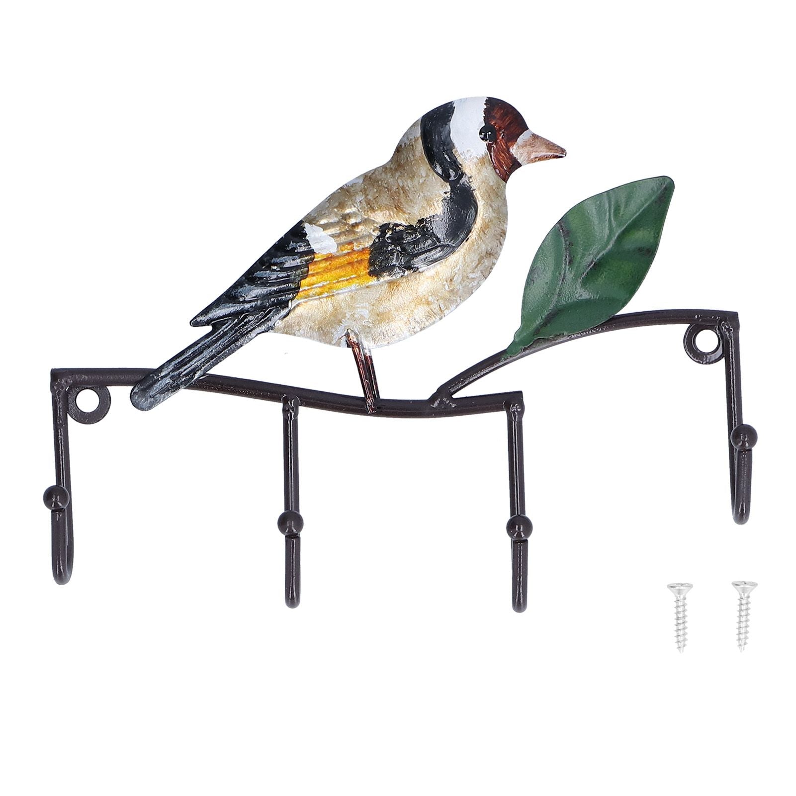 Key Hook Iron Bird Wall Hook Key Hanger Door Coat Rack Clothes Holder for Bedroom Living Room