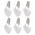 6Pcs Tablecloth Weights Marble Stainless Steel Small Size Waterproof Rustproof Durable Clip On Weights for Party PicnicHeart Shaped