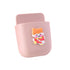 Cartoon Storage Box Wall Mounted Storage Container Cute Phone Storage Box for Home Decoration(Pink Little Girl Pattern )
