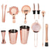 11PCS/Set Cocktail Shaker Set Bartender Kit Cocktail Strainer Stainless Steel Barware for Home PartyRose Gold