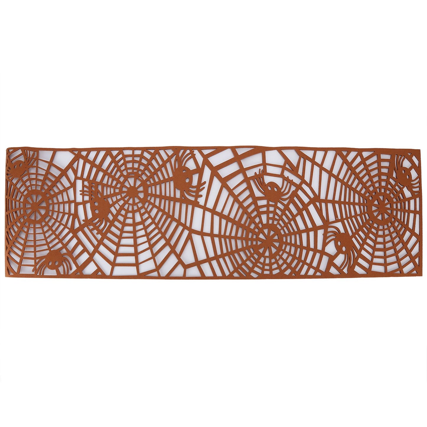 Rectangle Shape Tablecloth Hollow Out Table Runner for Wedding Household DecorationsBrown