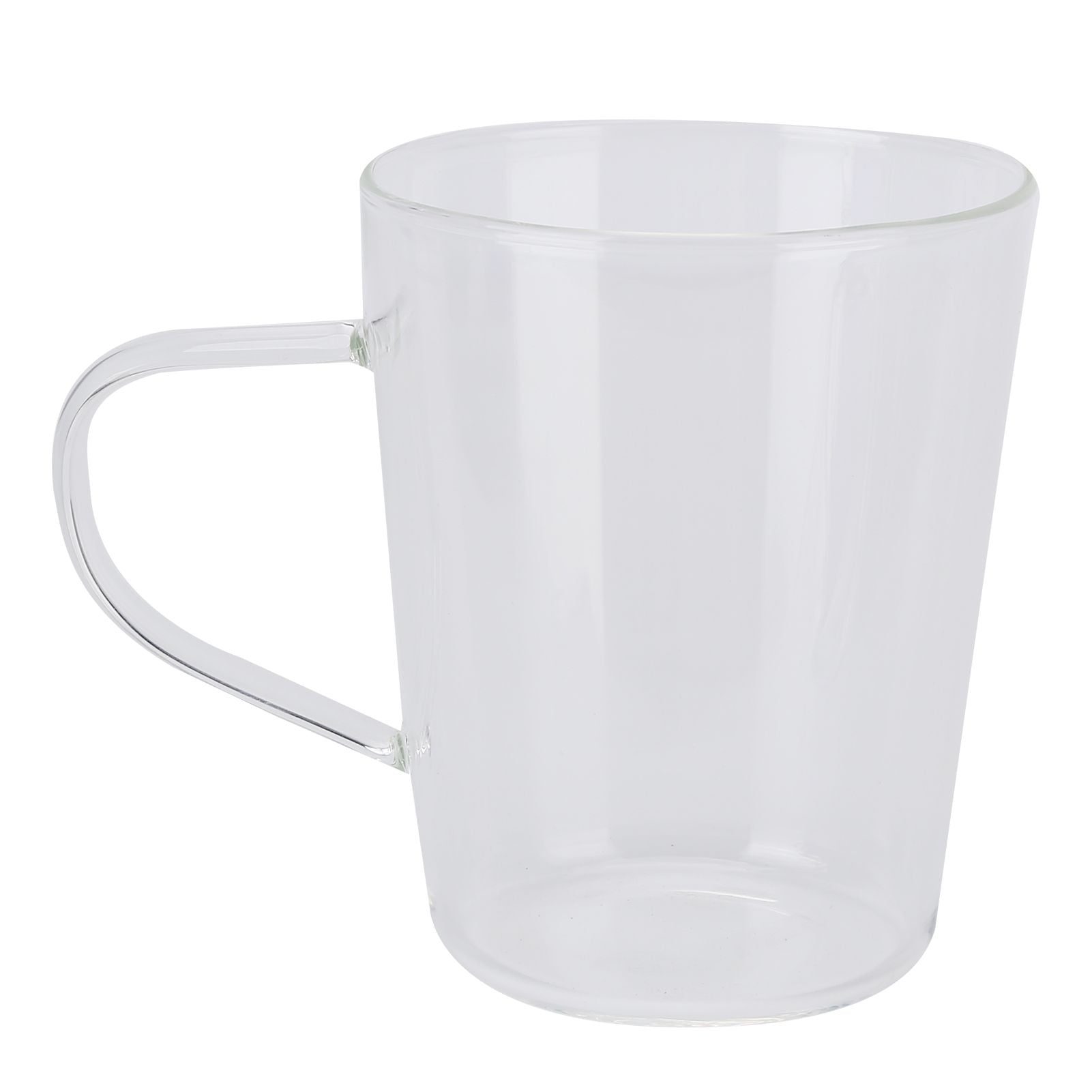 380ml Milk Cup High Borosilicate Glass Thermal Easy to Clean Glass Mug for Kitchens Hotels Coffee ShopsTransparent