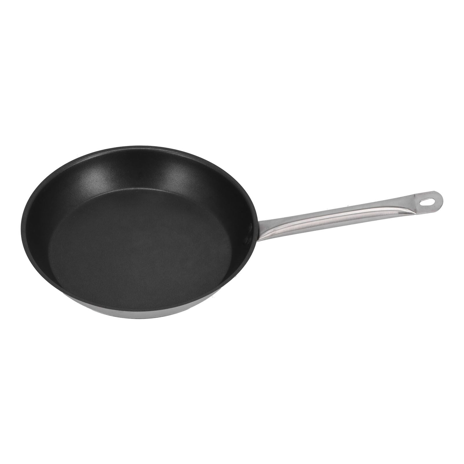 Stainless Steel Frying Pan Non‑Stick Stir‑Fry Pan Omelet Pancake Maker with Single Handle300x50mm